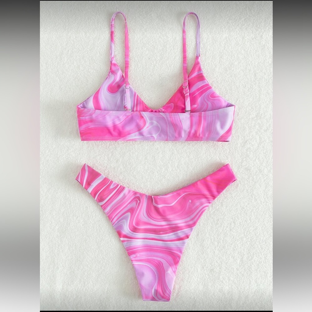 Pink Swirl Bikini Set - Picture 2 of 3